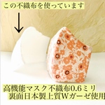 不織布入りマスク　ノーズワイヤー入りマスク　高機能マスク
