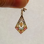 まるでステンドグラスのようなカラフルイヤリング・ピアス(AＧ)