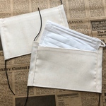 ハンドメイド　マスク　ポケット付き　LＬ１枚　生成り