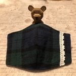 立体タータン柄マスク　大人用