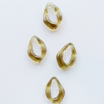 ◎re:stock【4pcs  brown colour#42】アクリル変形リングパーツ