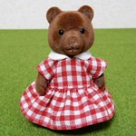 シルバニアファミリー　初期くま　お母さん 服　ワンピース　シルバニア