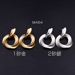 送料無料 8個 ピアス金具 フープ 26×35mm【8ヶ】 M464-1