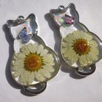 出べその猫※花と蝶のネックレス