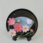 つまみ細工（アレンジつまみ）　「小さな秋・秋桜」