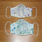 【女の子】花柄の立体マスク 《2枚組》