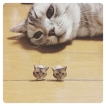 うちの子写真でピアス
