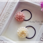 Sweet♡スモーキーカラーマムのヘアゴム♡
