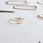 triangle ring k18