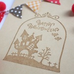 【送料無料】ハッピーハロウィン大きなはんこ ・枠あり