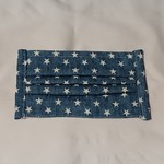 プリーツマスク         デニム風(星)再販
