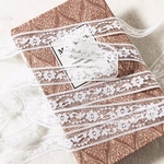 2m単位 綺麗 花 フラワー ラッセルレース ブレード 白 BK200308 ハンドメイド 手芸 素材 材料 DIY