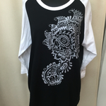 ユニセックス☆七分袖ラグランTシャツL