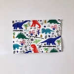 ランチョンマット 20×30/dinosaur:white