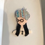 ビーズ刺繍のブローチ(21)