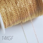 USA製 14KGF あずきチェーン 1.1mm