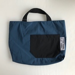 【yu01dog様専用】シンプル撥水レッスンバッグ（ブルー）横50×縦中心35×マチ10