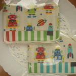 子供用マスク*2枚セット★ロボットくん/ストライプ