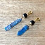 モリオン＆ポイント水晶（アクアオーラ）のチャーム