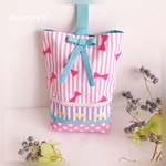 リボン大好き女の子の上履き入れ（シューズバッグ）