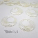 マーブルラウンドフープ 35mm【 White 】4個