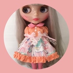 ユニコーンリボンワンピース&ニーハイストッキング♡pink/orange