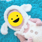 ニューボーン撮影用☆受注生産☆ロンパースとしつじさん帽子セット