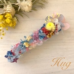 花束バレッタ　波のオルゴール