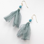 ♪ブルータッセルビーズアクセ