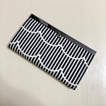 ストライプなみなみ柄の長財布