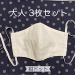 送料無料 3枚セット 立体マスク 大人サイズ