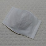 予約販売【特大】大人用立体マスク＊目の詰まったオフホワイト無地＊