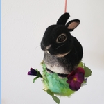kさまお取り置き🐰うさぎオーナメント2匹セット☆羊毛フェルト