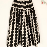 ＊candy stripes♪綿麻ロングティアードスカート（black）＊