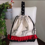 シカさん　着替え袋　体操服袋　入園入学グッズ　女の子