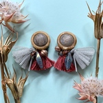 パレードタッセルピアス【antiqueflower】