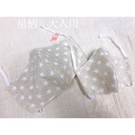 31日発送　販売は本日まで　【送料無料】　大人用　星柄　手作りマスク　ハンドメイドマスク　立体マスク