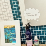 ステッカー「Wash your hands 」カッティング　インテリア　子ども　ママ