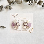 【受注制作】Primula violet🌸ピアス/イヤリング