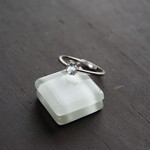 アクアマリン　キャットイヤーリング　SILVER925