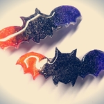 ハロウィンこうもりのバレッタ