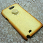 GALAXY Note II SC-02E用　パン風カバー＋溶けバターデコ