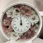 【SALE】ホワイト&ピンク〜花時計