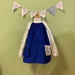 marom2001様専用！名入れ刺繍可能！男女兼用スモック　ガーランド　オフホワイト　110cm