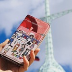 手帳型 スマホケース 「コベピポ　ワインレッド」 神戸