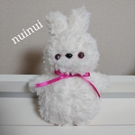 キラキラおめめのうさぎぬいぐるみ ミルクホワイト