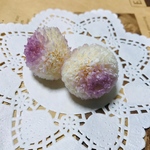 【お得】ポンポン菊・ミディー☆ホワイトパープル☆フラワーアレンジメント