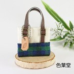オビツ11 紺チェック柄トートバッグ(タグつき)
