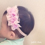 baby☆フリルあじさいのおしゃまなヘアバンド