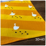 【訳あり】おしゃれアヒル　きいろ系　ランチョンマット  30×40